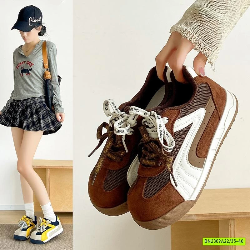 GIÀY THỂ THAO ĐẾ BÁNH MỲ PHỐI MÀU