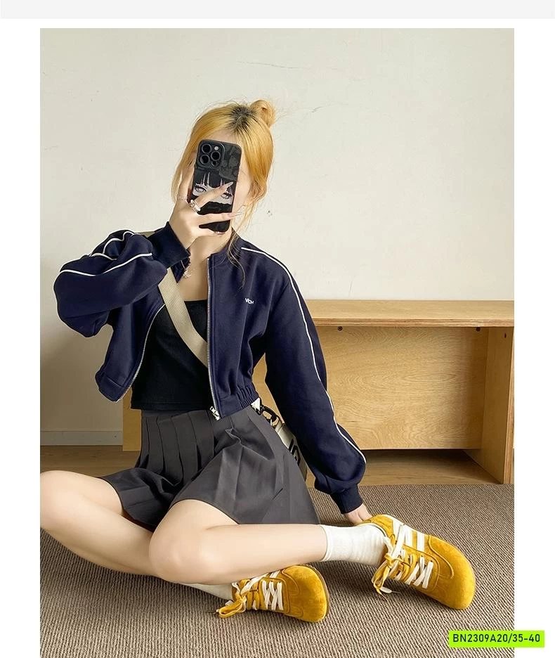 GIÀY THỂ THAO DA LỘN 3 VẠCH NỮ