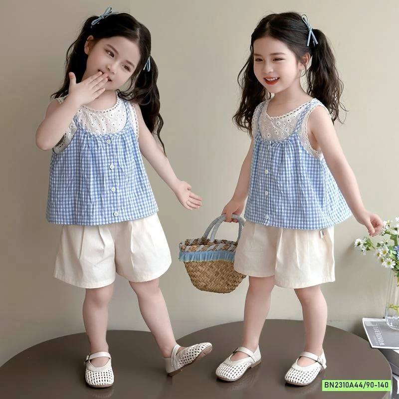 SÉT 2 DÂY CARO BÉ GÁI