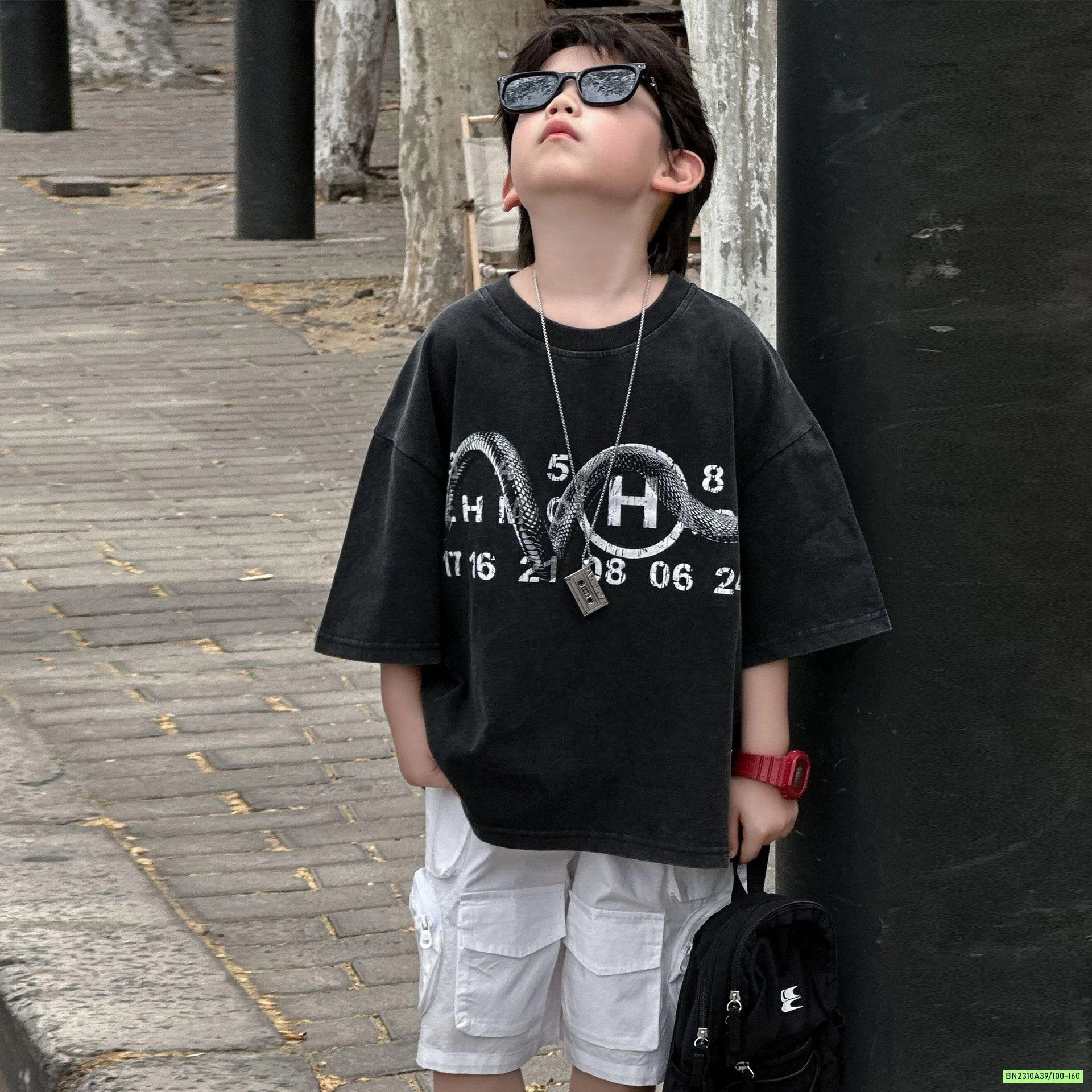 ÁO THUN ĐEN IN HÌNH RỒNG