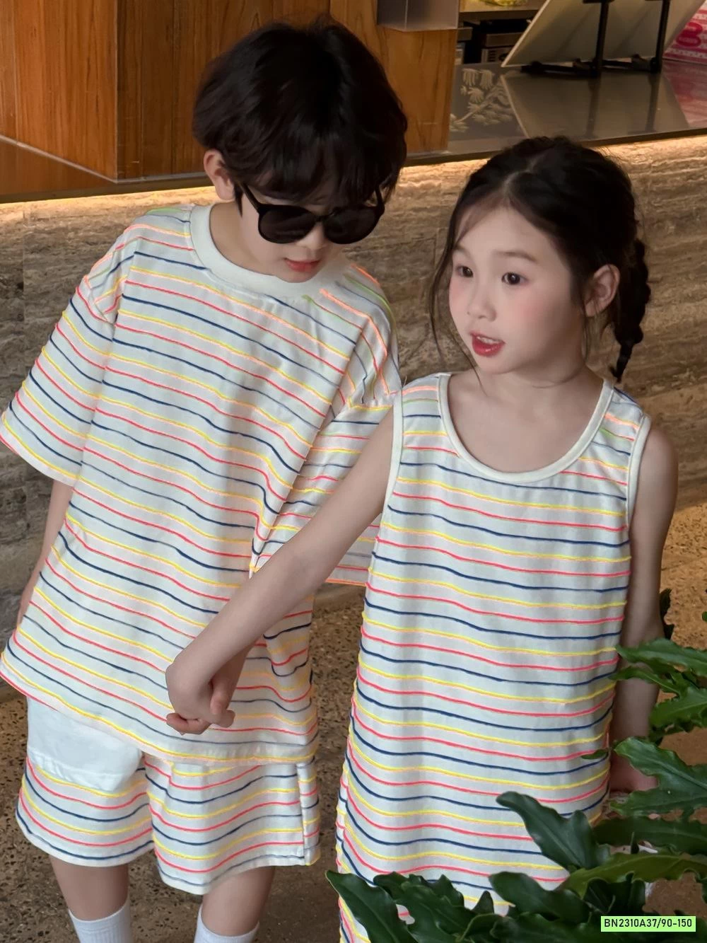 COUPLE KẺ NGANG SẮC MÀU KUMAIKIDS