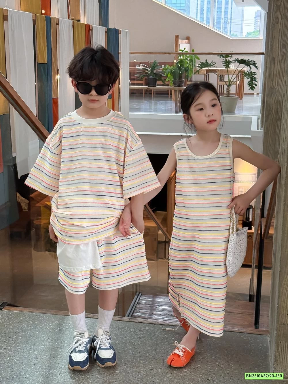 COUPLE KẺ NGANG SẮC MÀU KUMAIKIDS