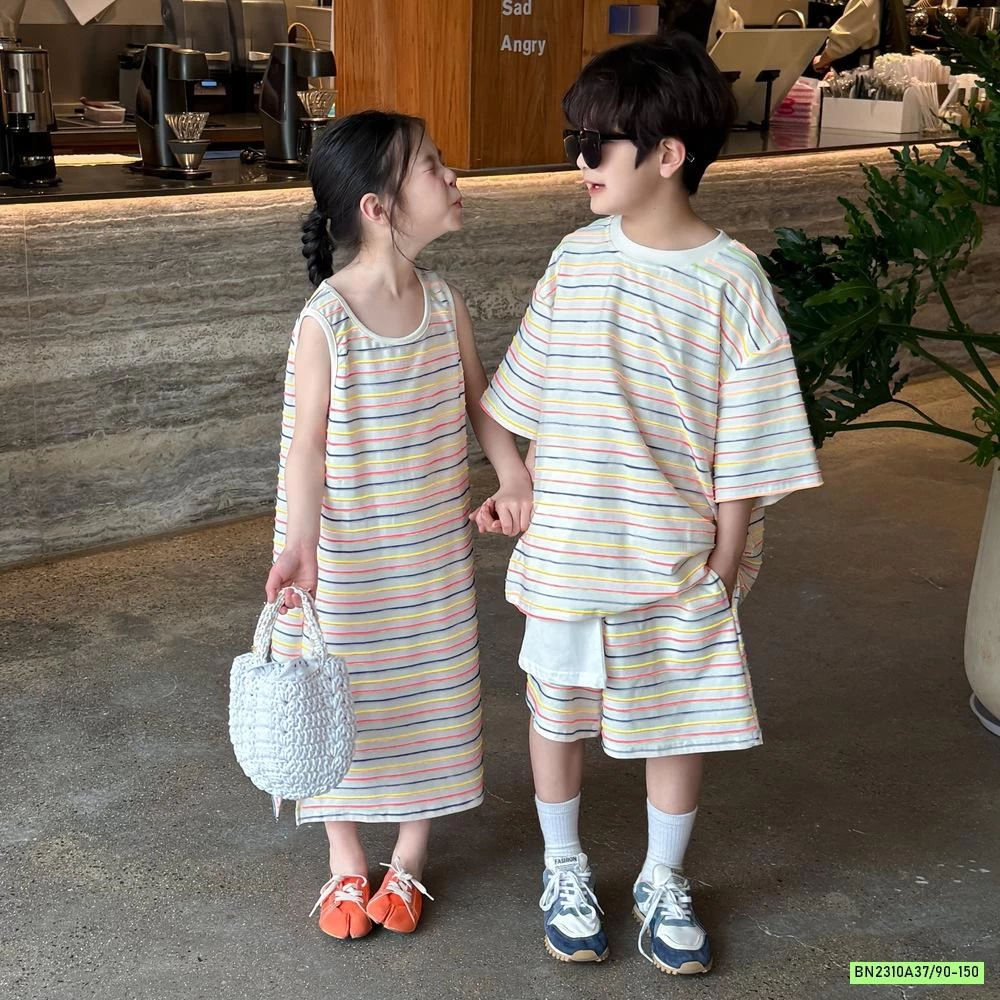 COUPLE KẺ NGANG SẮC MÀU KUMAIKIDS