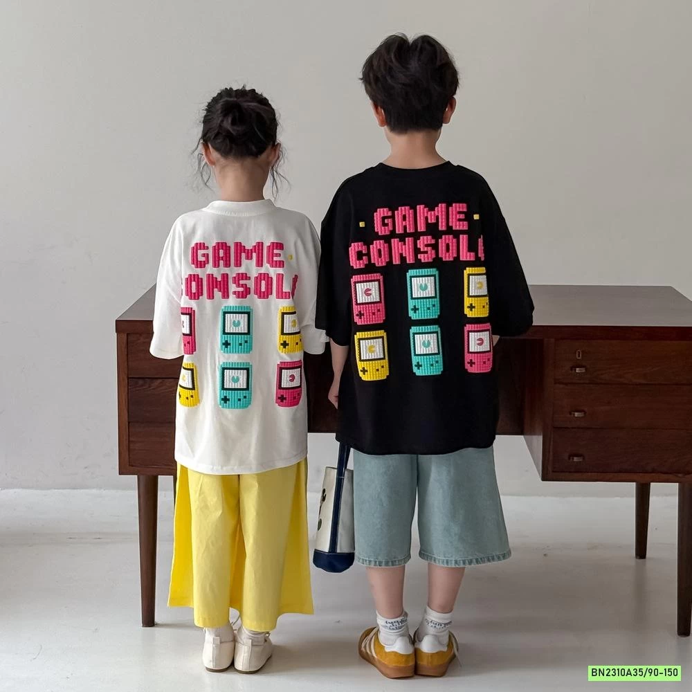 ÁO THUN IN HÌNH MÁY GAME KUMAIKIDS