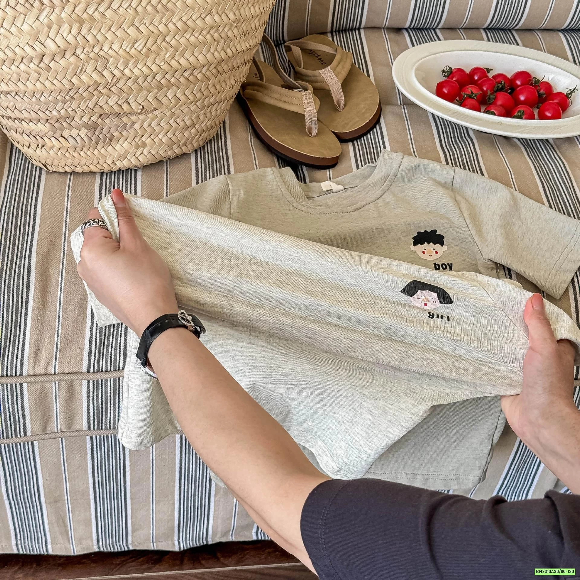 ÁO THUN XÁM BOY GIRL ADBABY