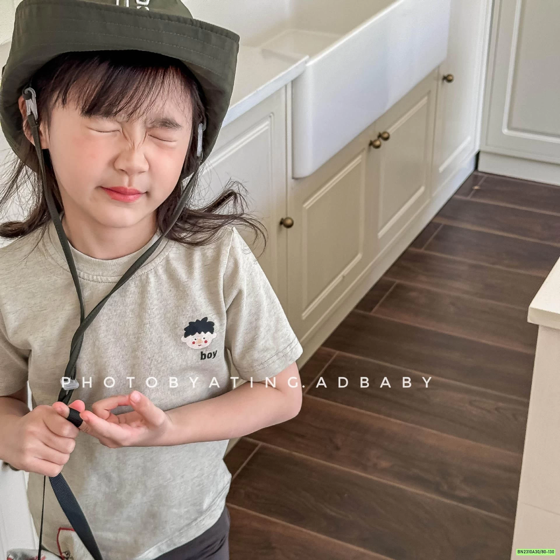 ÁO THUN XÁM BOY GIRL ADBABY