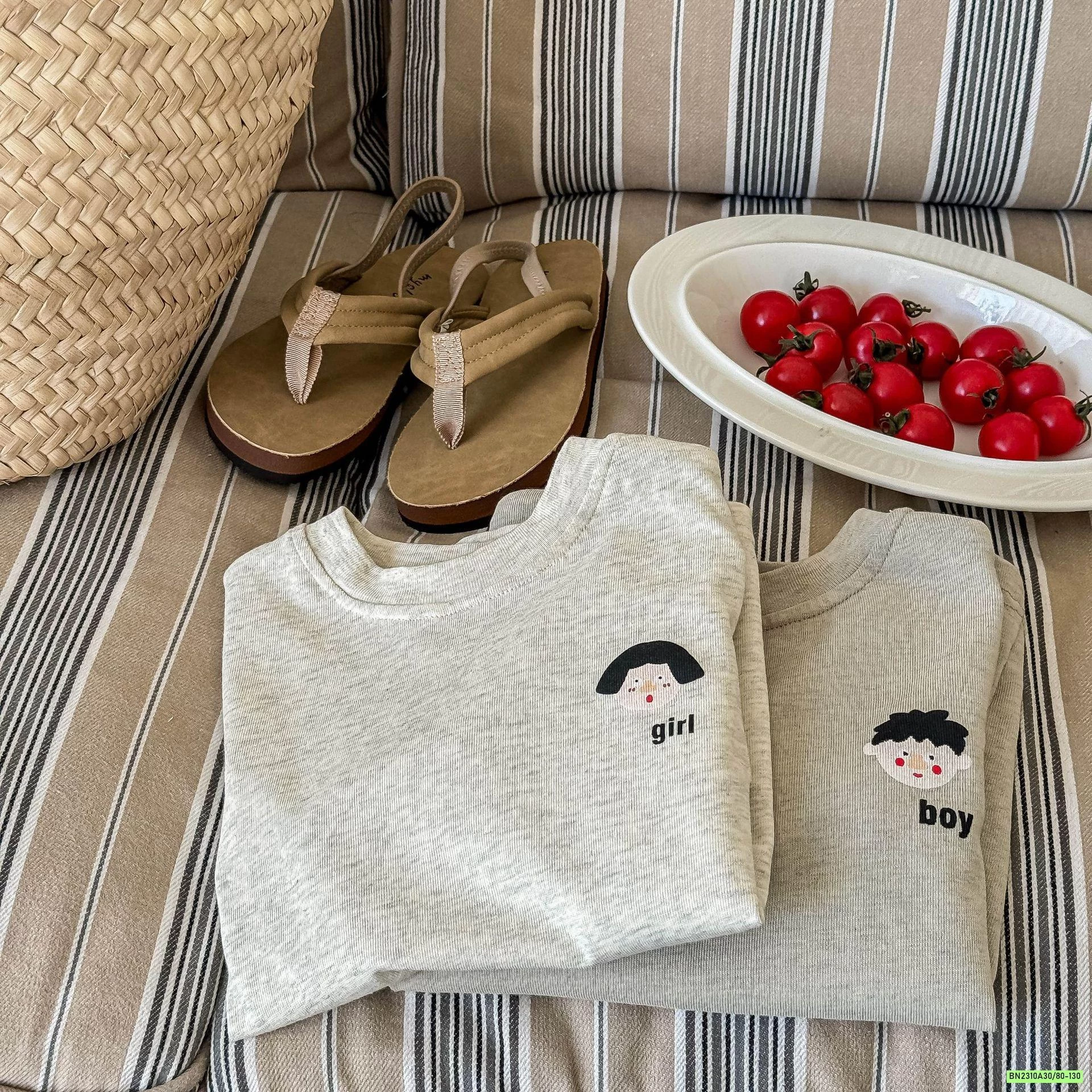 ÁO THUN XÁM BOY GIRL ADBABY