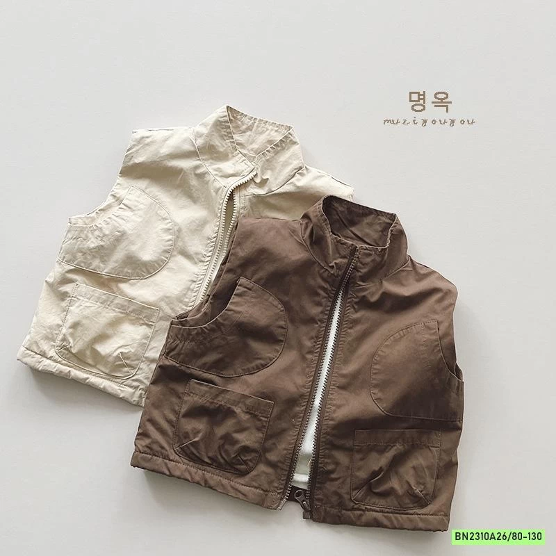 KHOÁC GILE VINTAGE LÓT NHUNG MUZIYOUYOU