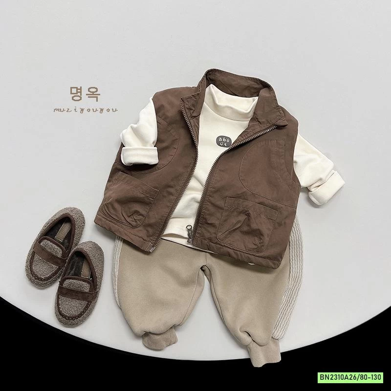 KHOÁC GILE VINTAGE LÓT NHUNG MUZIYOUYOU