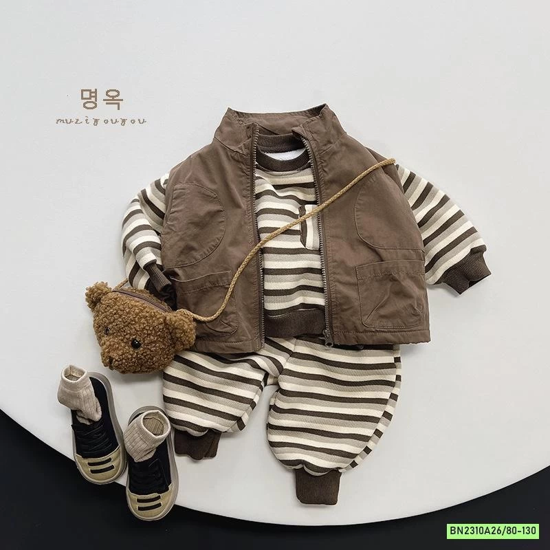 KHOÁC GILE VINTAGE LÓT NHUNG MUZIYOUYOU