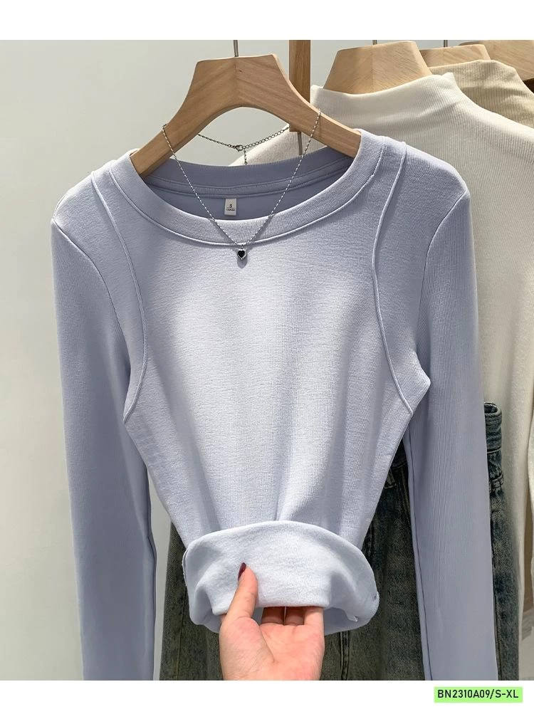 ÁO NỈ VIỀN GÂN VAI GIỮ NHIỆT