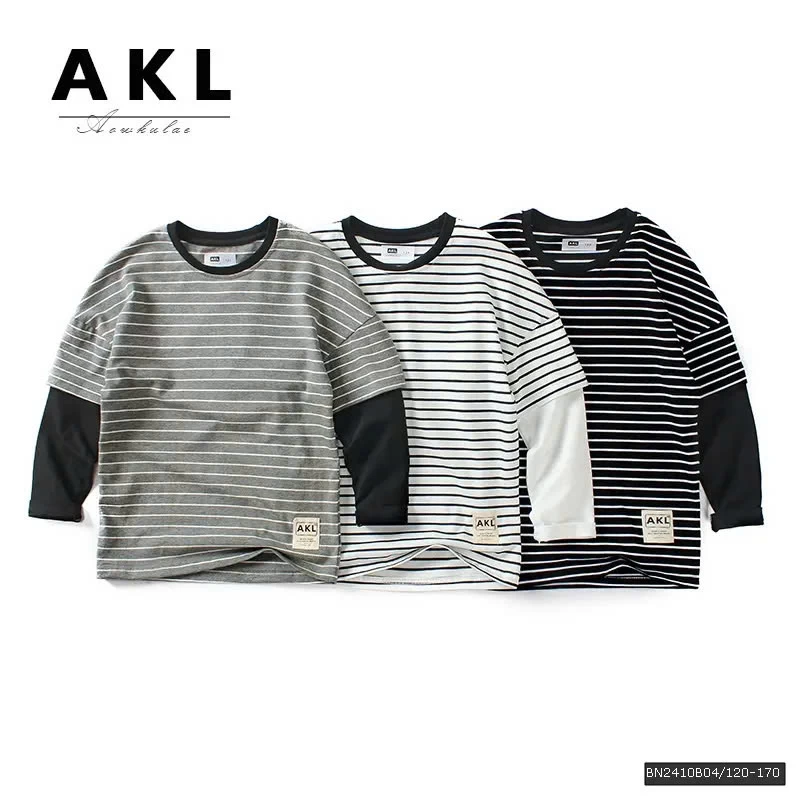 ÁO THUN MỎNG PHỐI MÀU TAY AKL