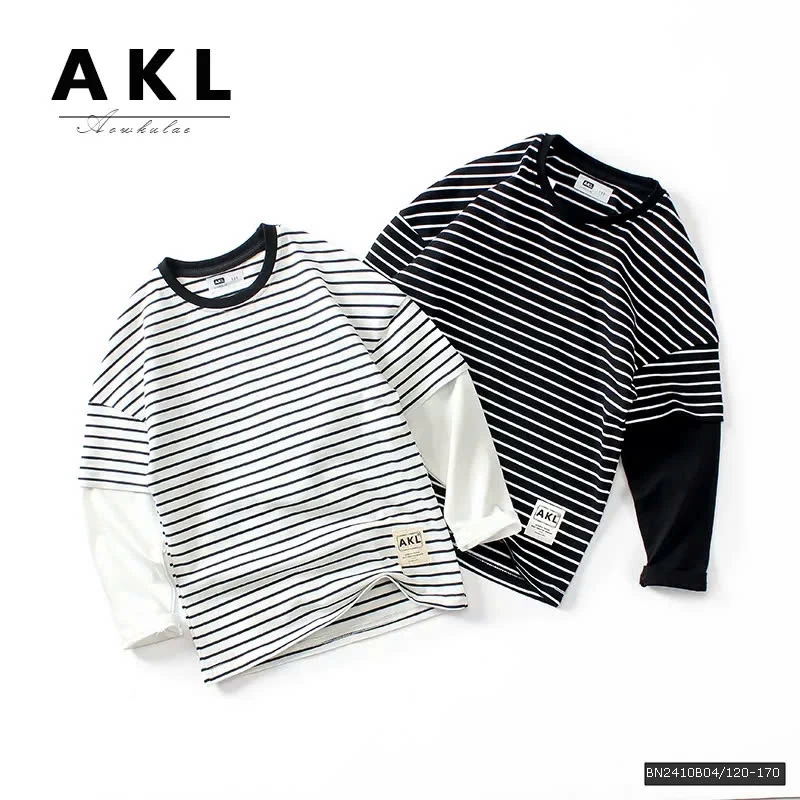 ÁO THUN MỎNG PHỐI MÀU TAY AKL