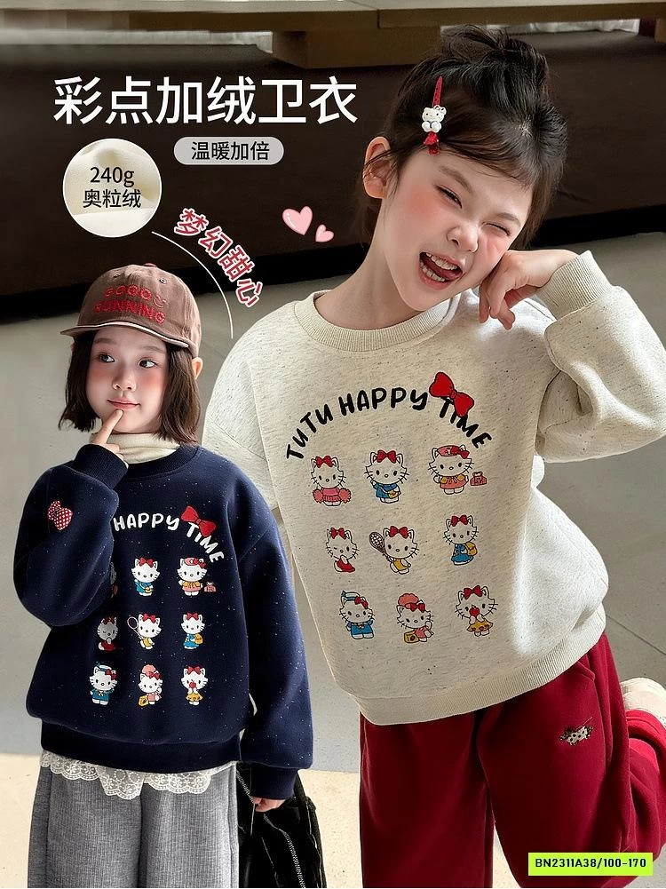 ÁO NỈ KITTY LÓT NHUNG