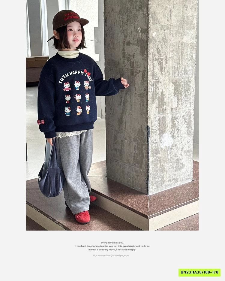 ÁO NỈ KITTY LÓT NHUNG