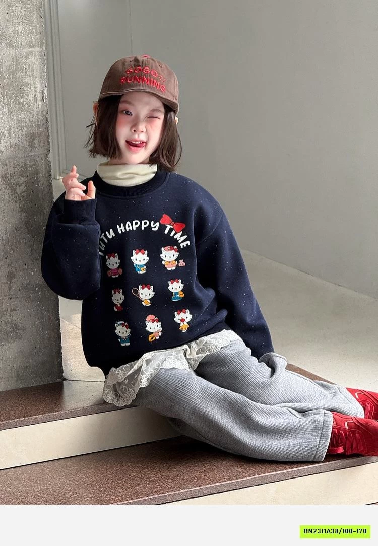 ÁO NỈ KITTY LÓT NHUNG