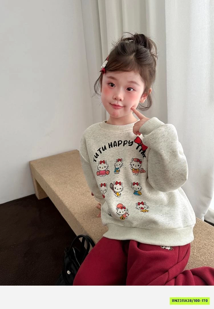 ÁO NỈ KITTY LÓT NHUNG
