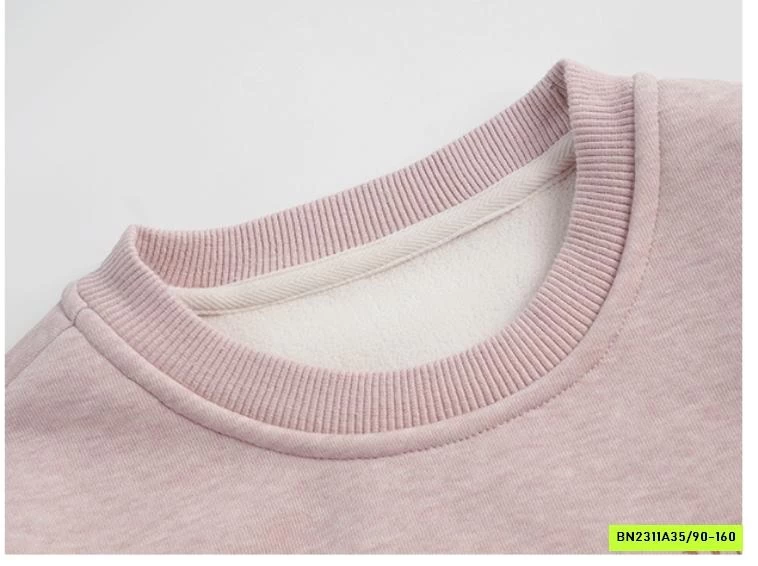 ÁO NỈ HỒNG LÓT LÔNG CỪU