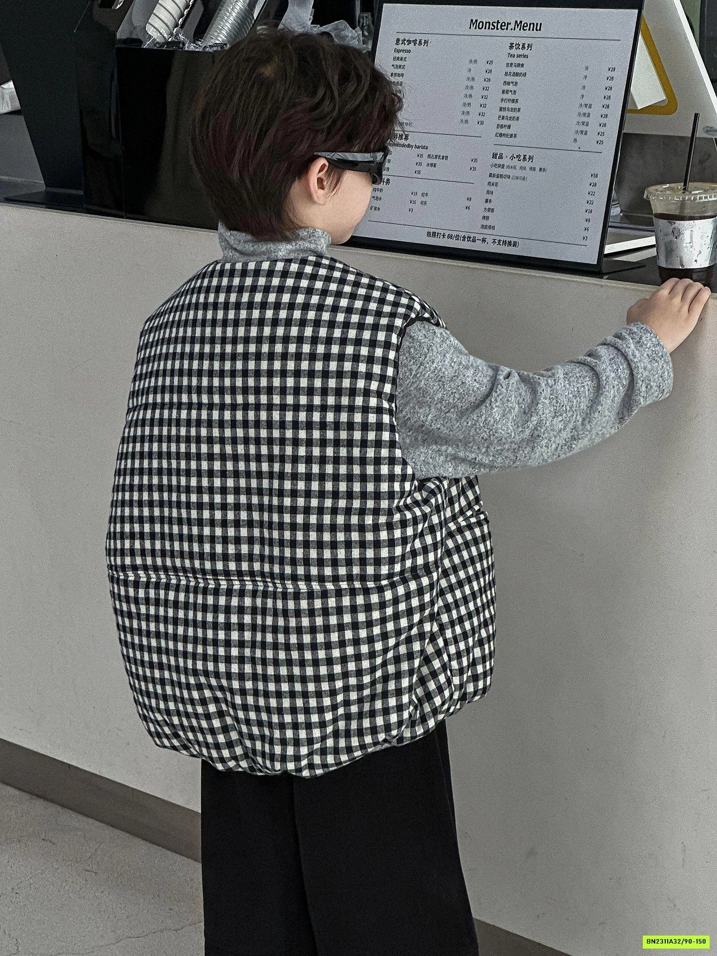 KHOÁC GILE PHAO CARO TRẦN BÔNG