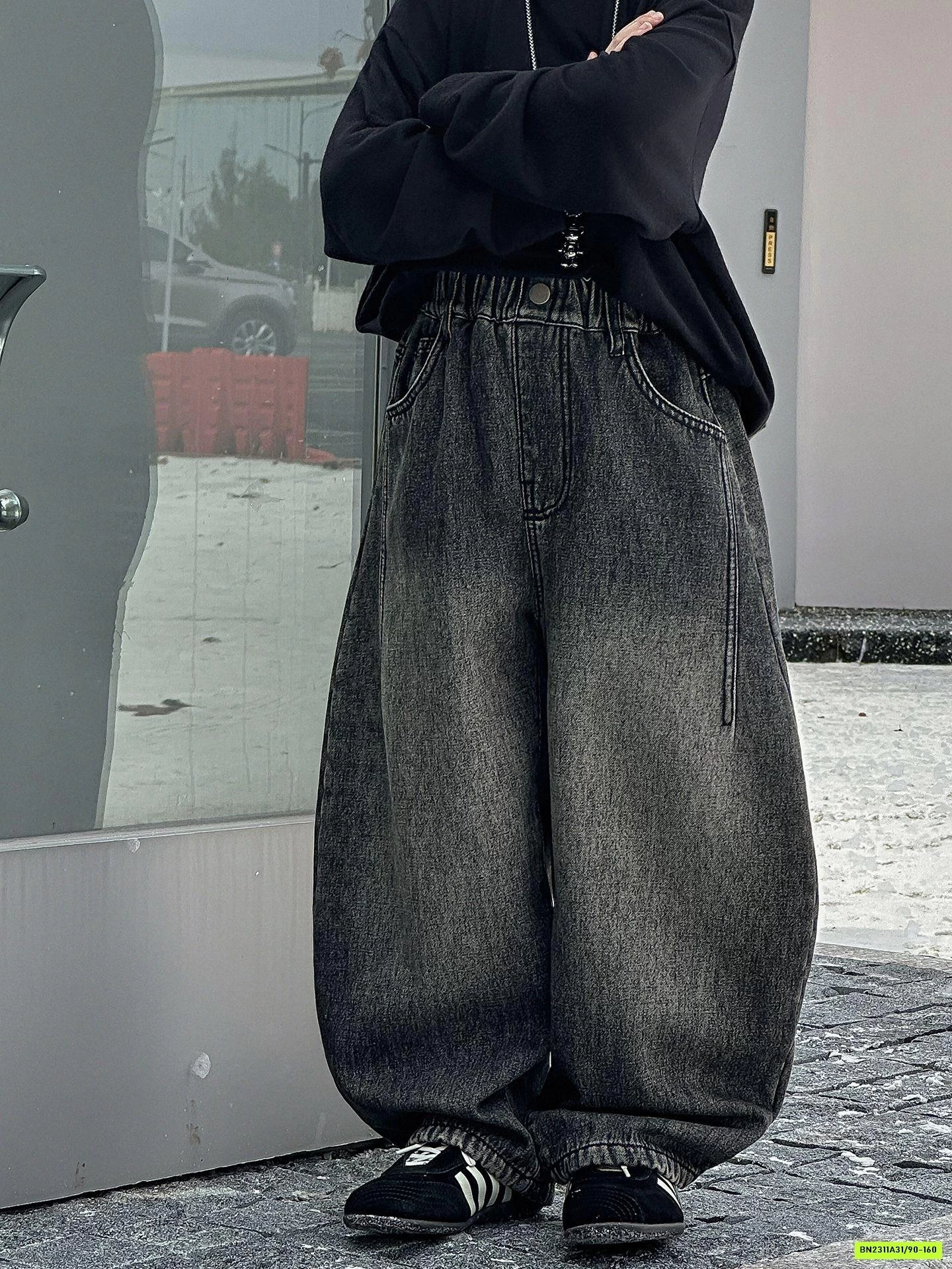 JEANS SUÔNG BẠC MÀU LÓT LÔNG CỪU