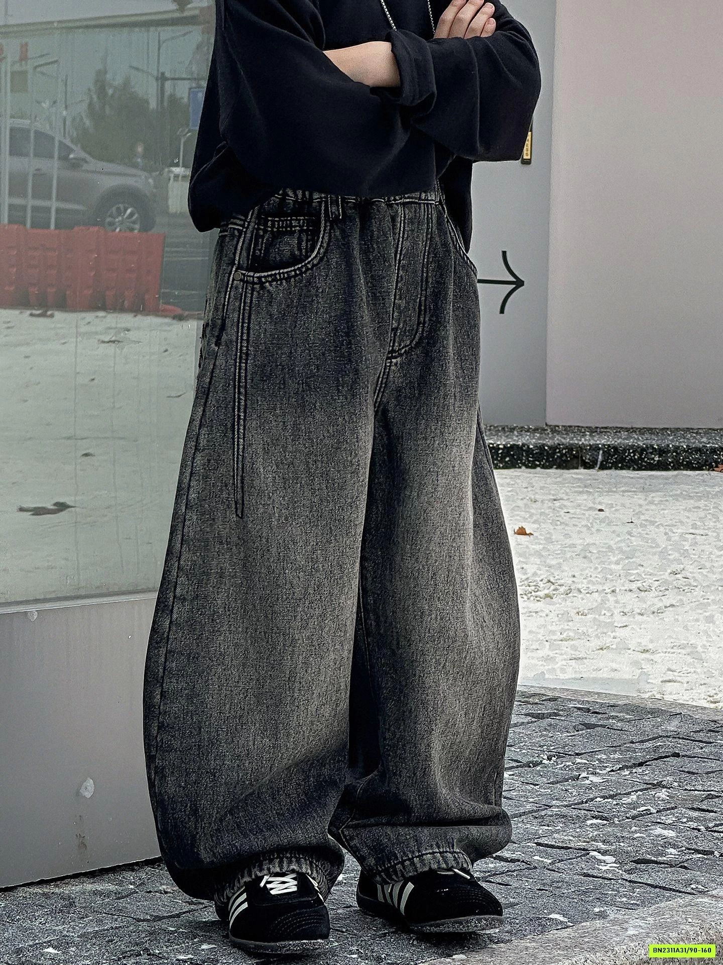 JEANS SUÔNG BẠC MÀU LÓT LÔNG CỪU