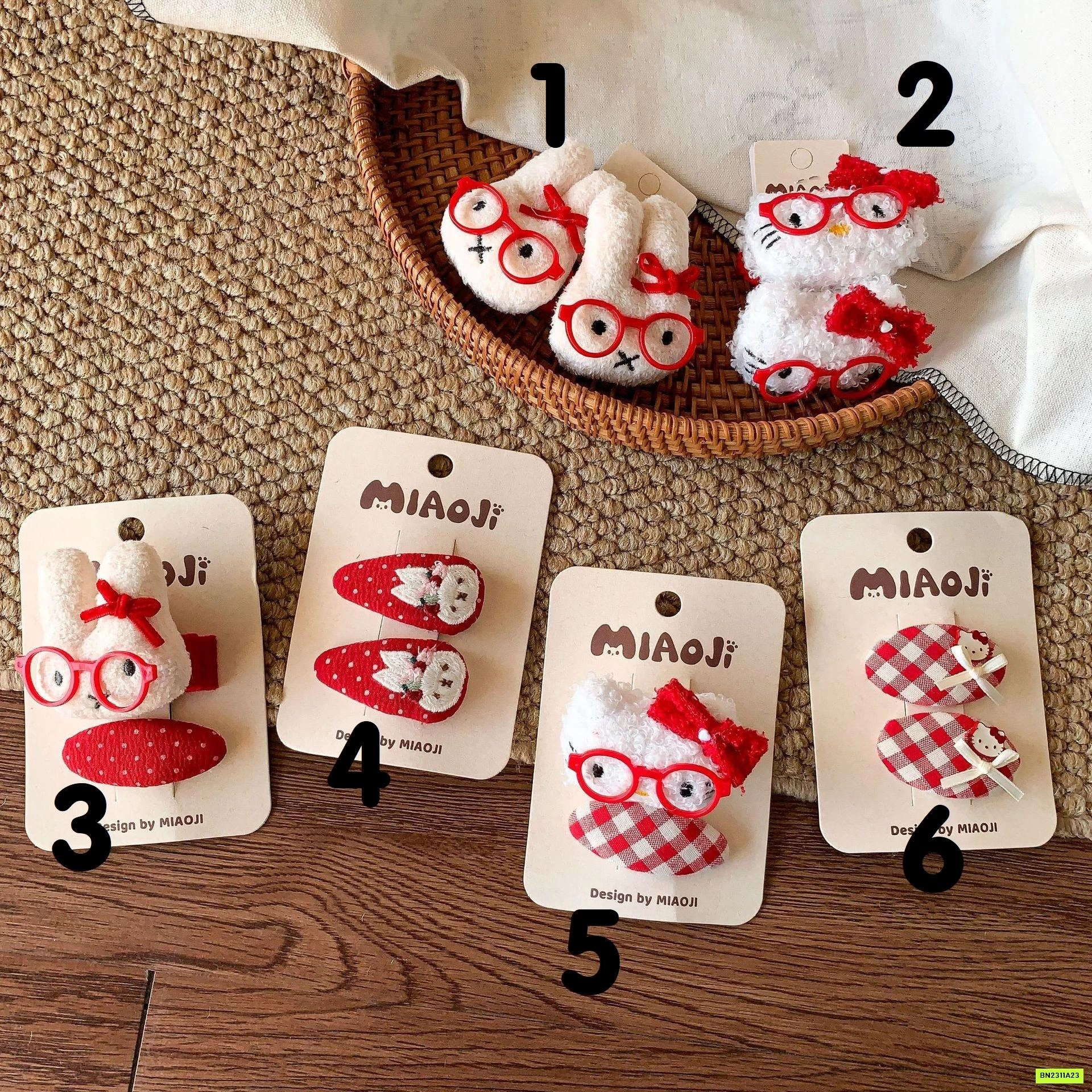 BÍA 2 KẸP TÓC BÔNG GIÁNG SINH