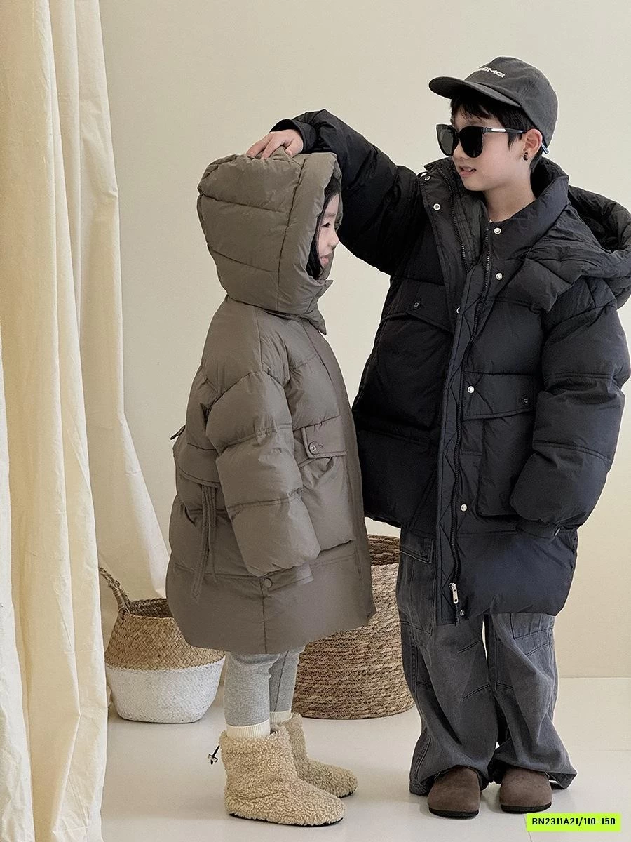 KHOÁC PHAO DÁNG DÀI LIỀN MŨ