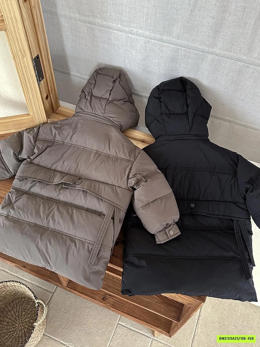 KHOÁC PHAO DÁNG DÀI LIỀN MŨ