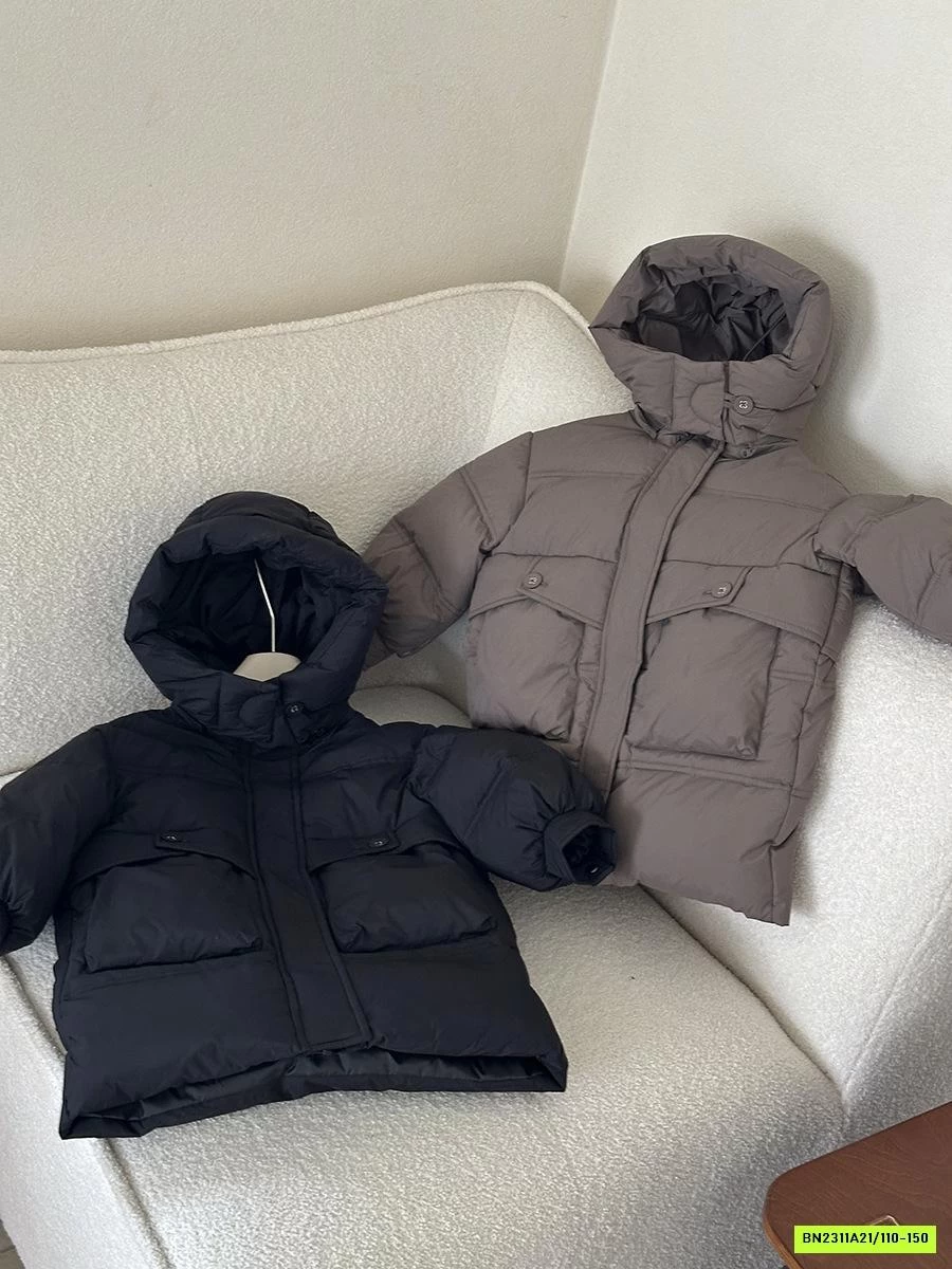 KHOÁC PHAO DÁNG DÀI LIỀN MŨ