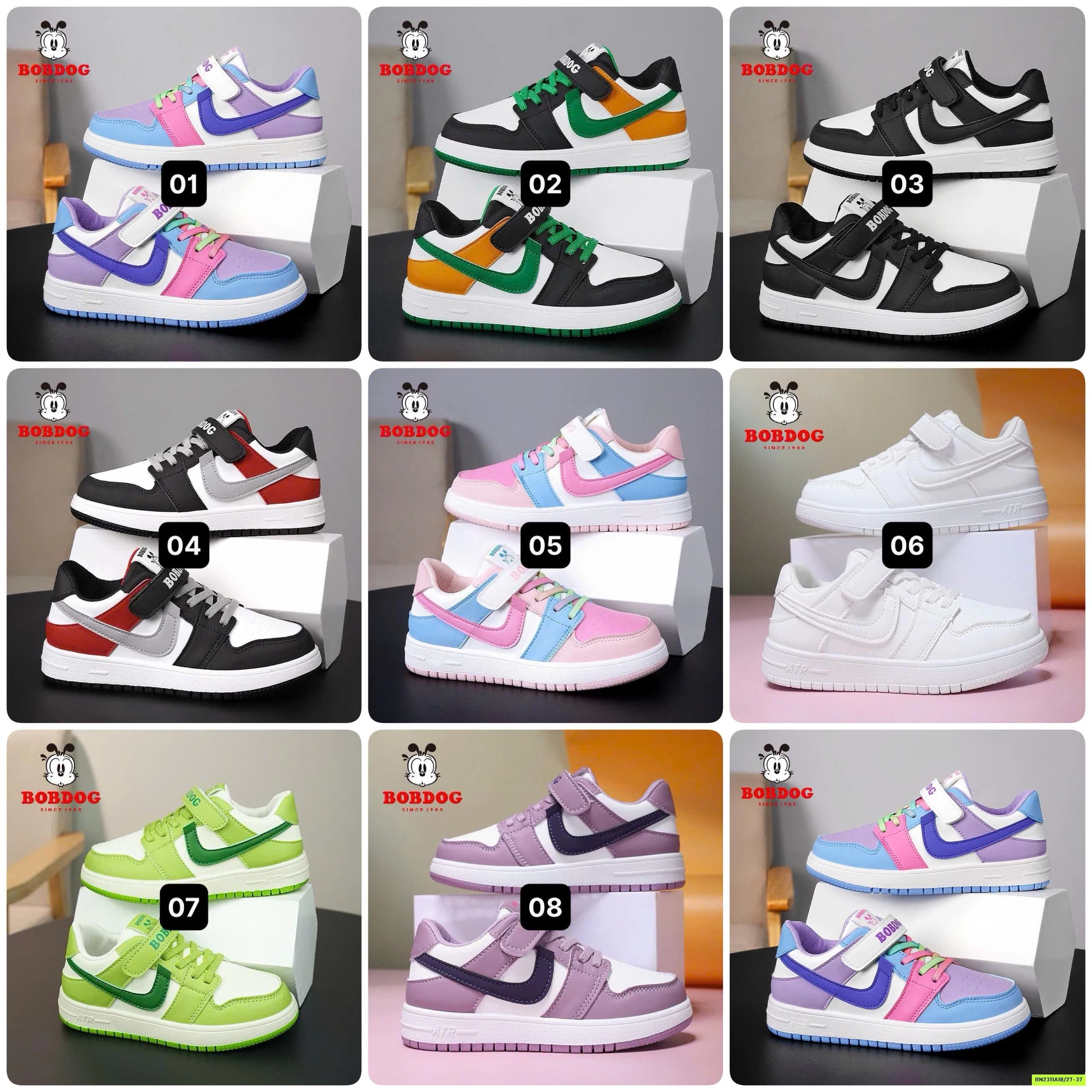 GIÀY LI.KE QUAI DÁN PHỐI MÀU BOBDOG