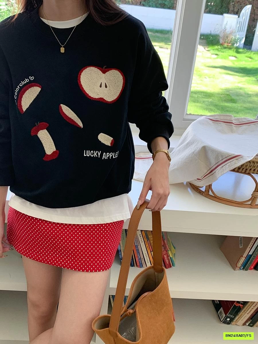 ÁO NỈ THÊU TÁO 3TH MORNING