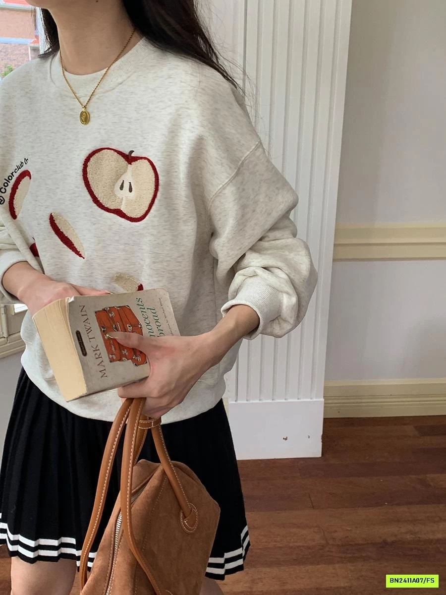 ÁO NỈ THÊU TÁO 3TH MORNING