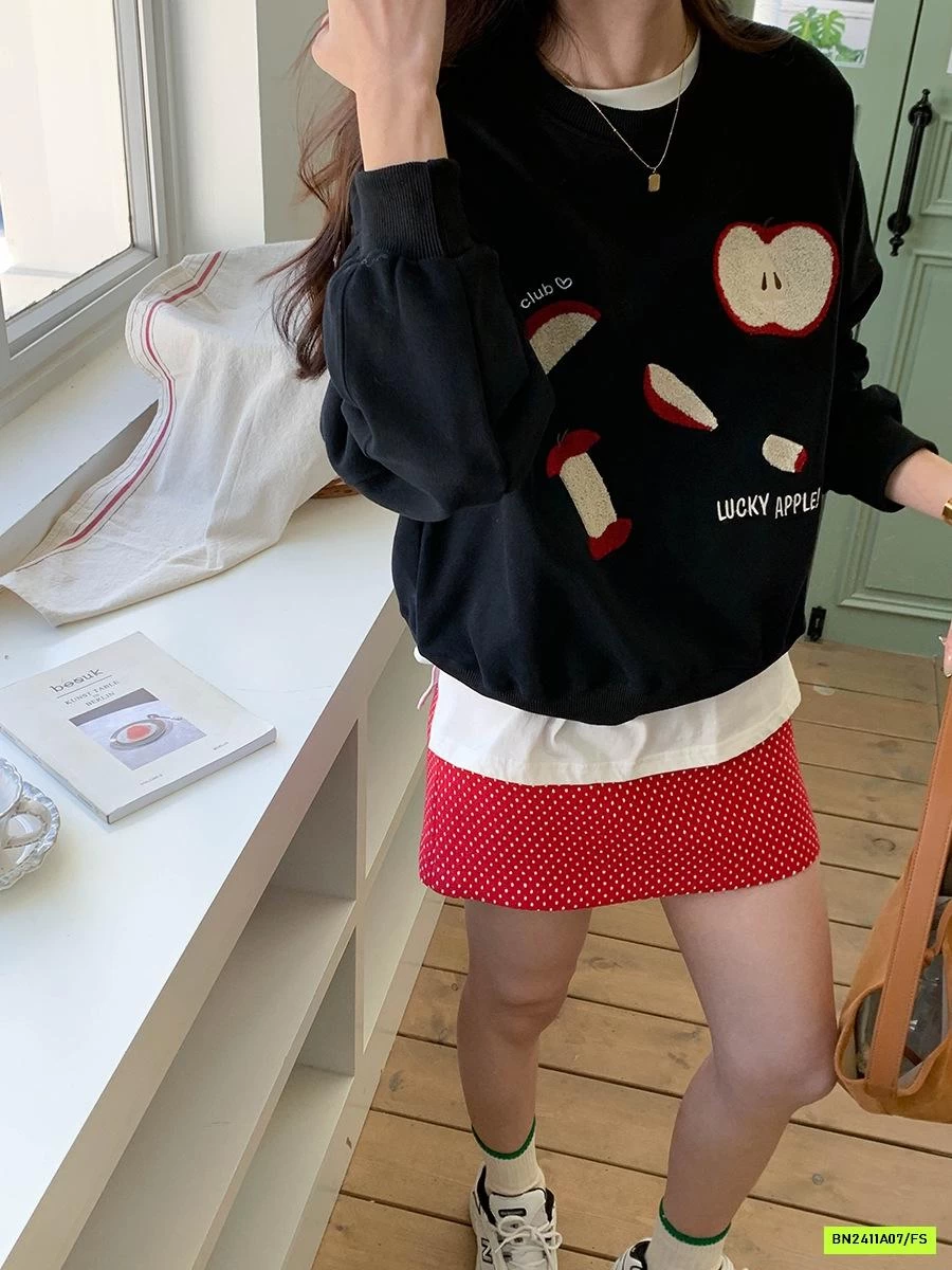 ÁO NỈ THÊU TÁO 3TH MORNING