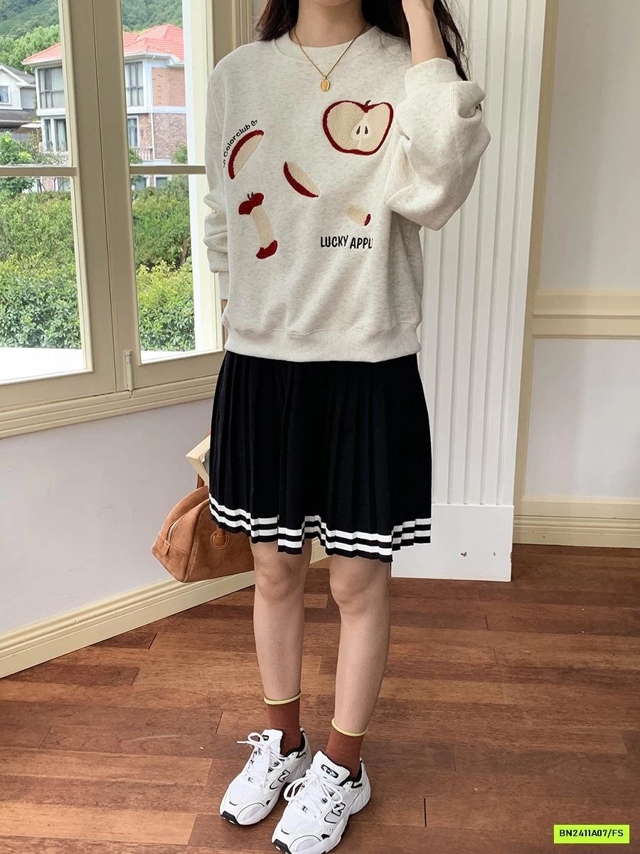 ÁO NỈ THÊU TÁO 3TH MORNING