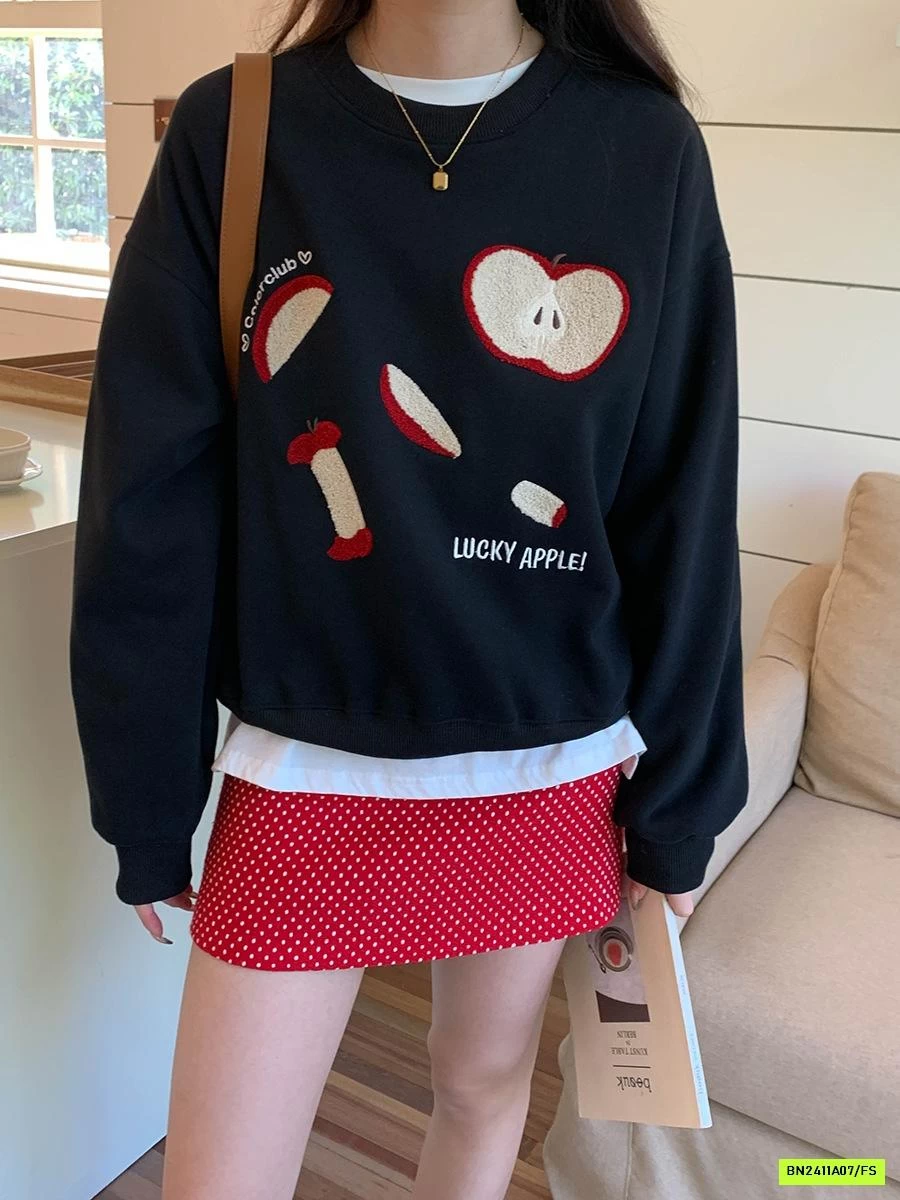 ÁO NỈ THÊU TÁO 3TH MORNING