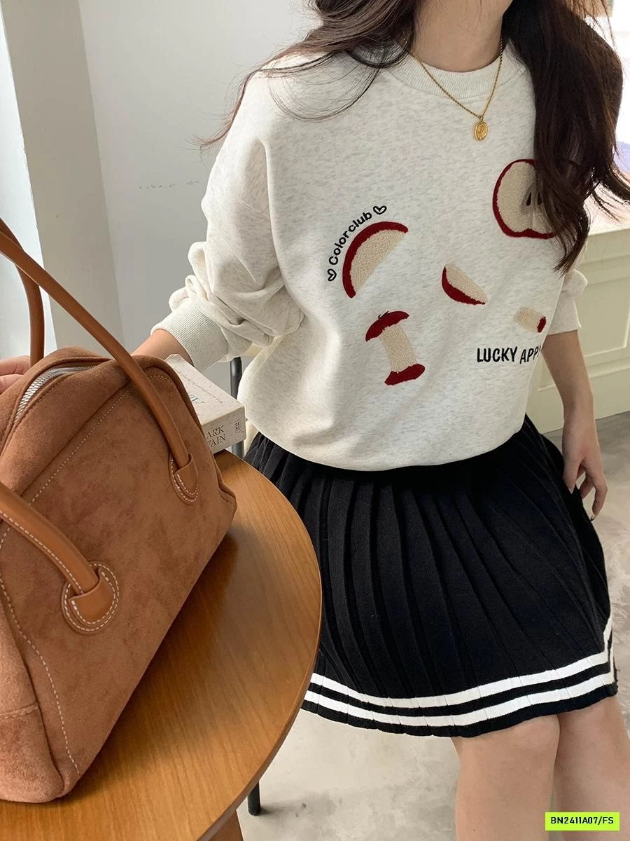 ÁO NỈ THÊU TÁO 3TH MORNING