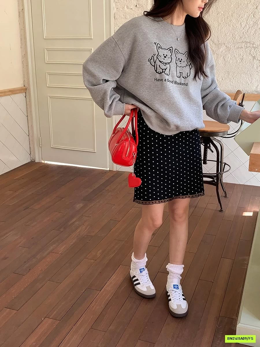 ÁO NỈ THÊU CÚN DỄ THƯƠNG