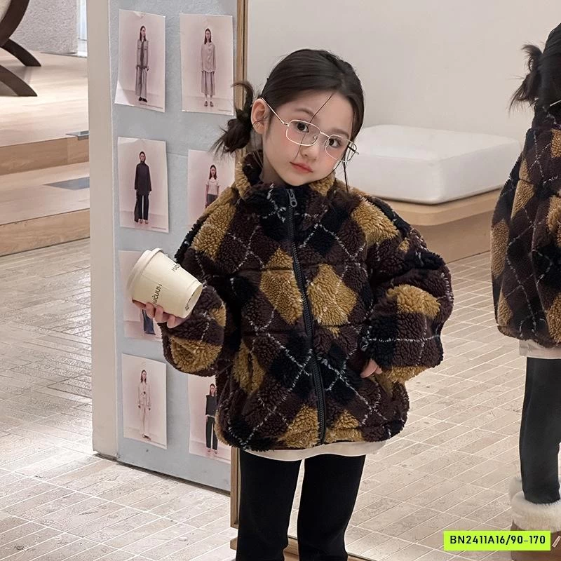 KHOÁC LÔNG CỪU BEO NÂU 25H009 AMBB