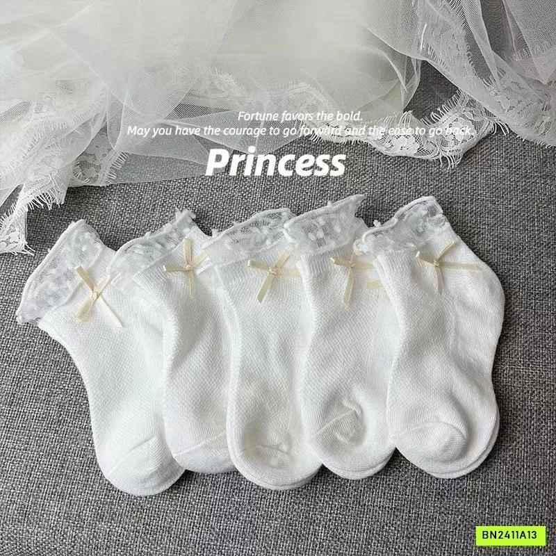 SET 5Đ TẤT PHỐI REN TIỂU THƯ