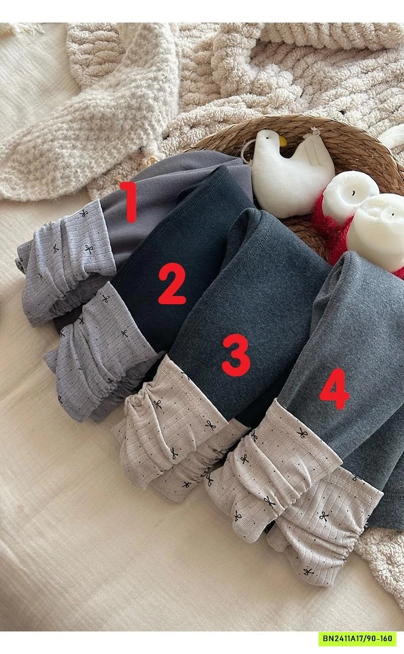 QUẦN LEGGING GIẢ TẤT LÓT NHUNG