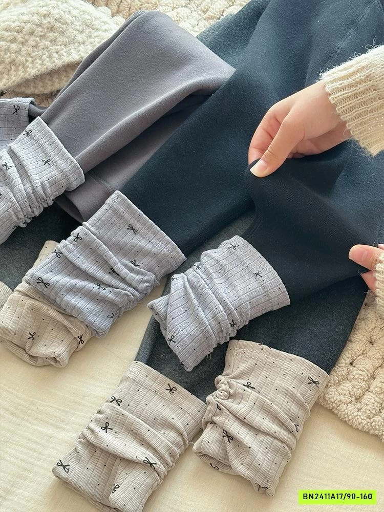 QUẦN LEGGING GIẢ TẤT LÓT NHUNG