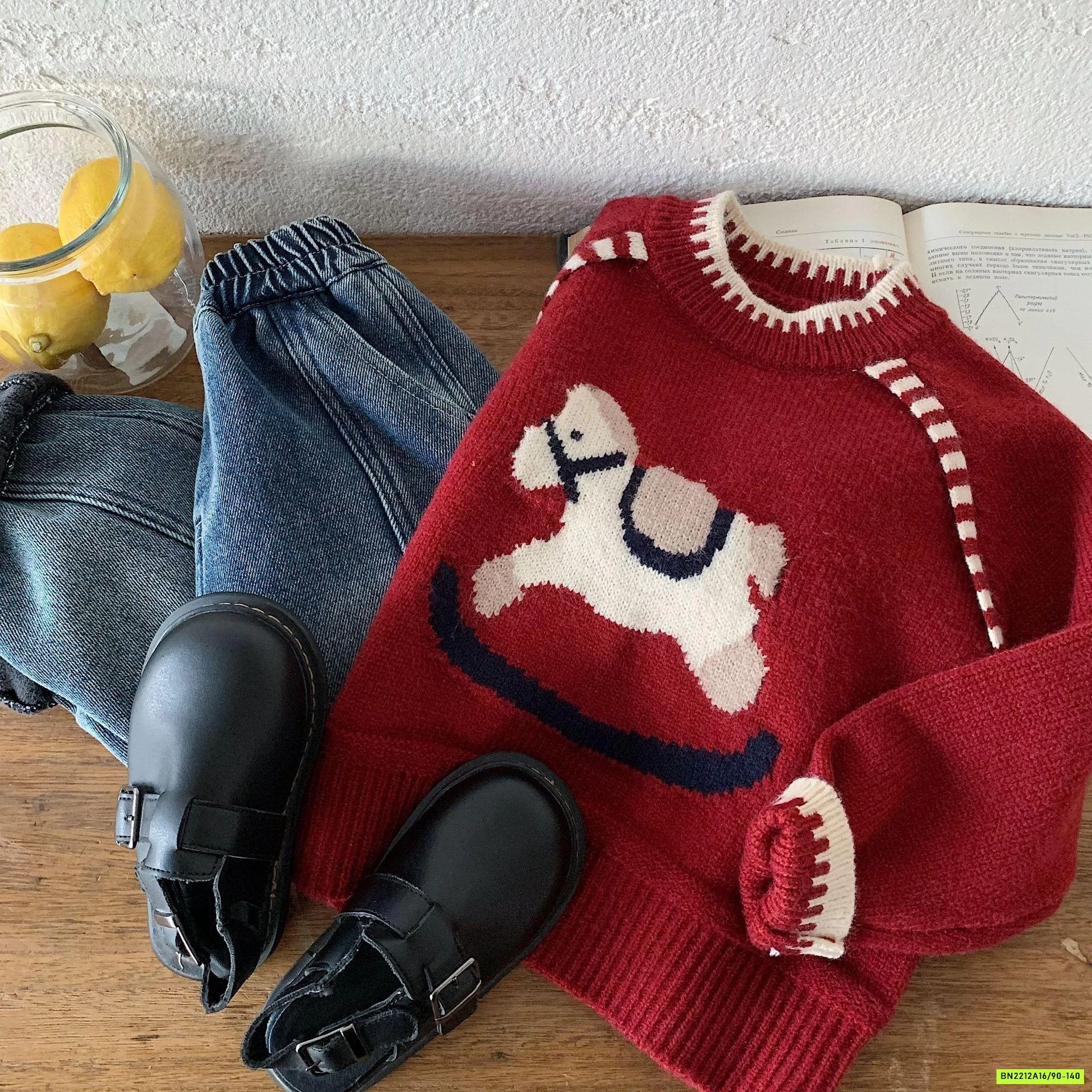 ÁO LEN ĐỎ NGỰA