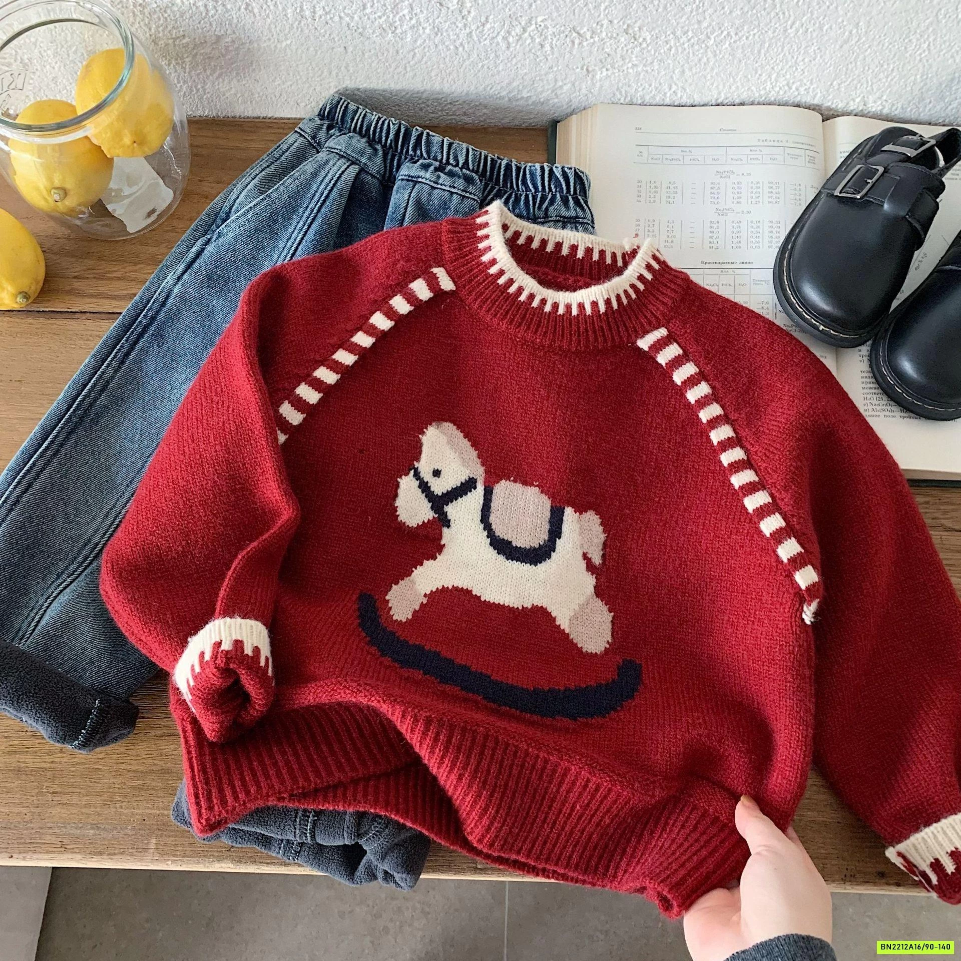 ÁO LEN ĐỎ NGỰA