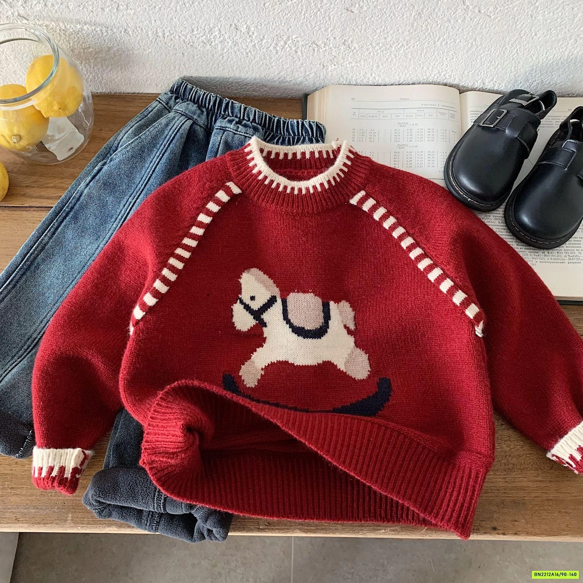 ÁO LEN ĐỎ NGỰA