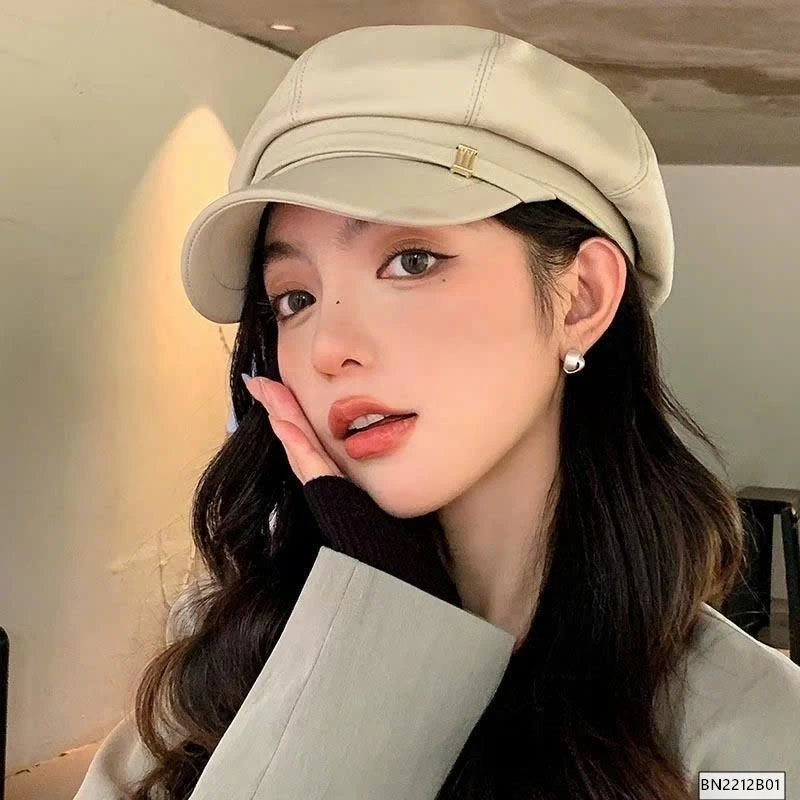 MŨ BERET DA FORM CỨNG