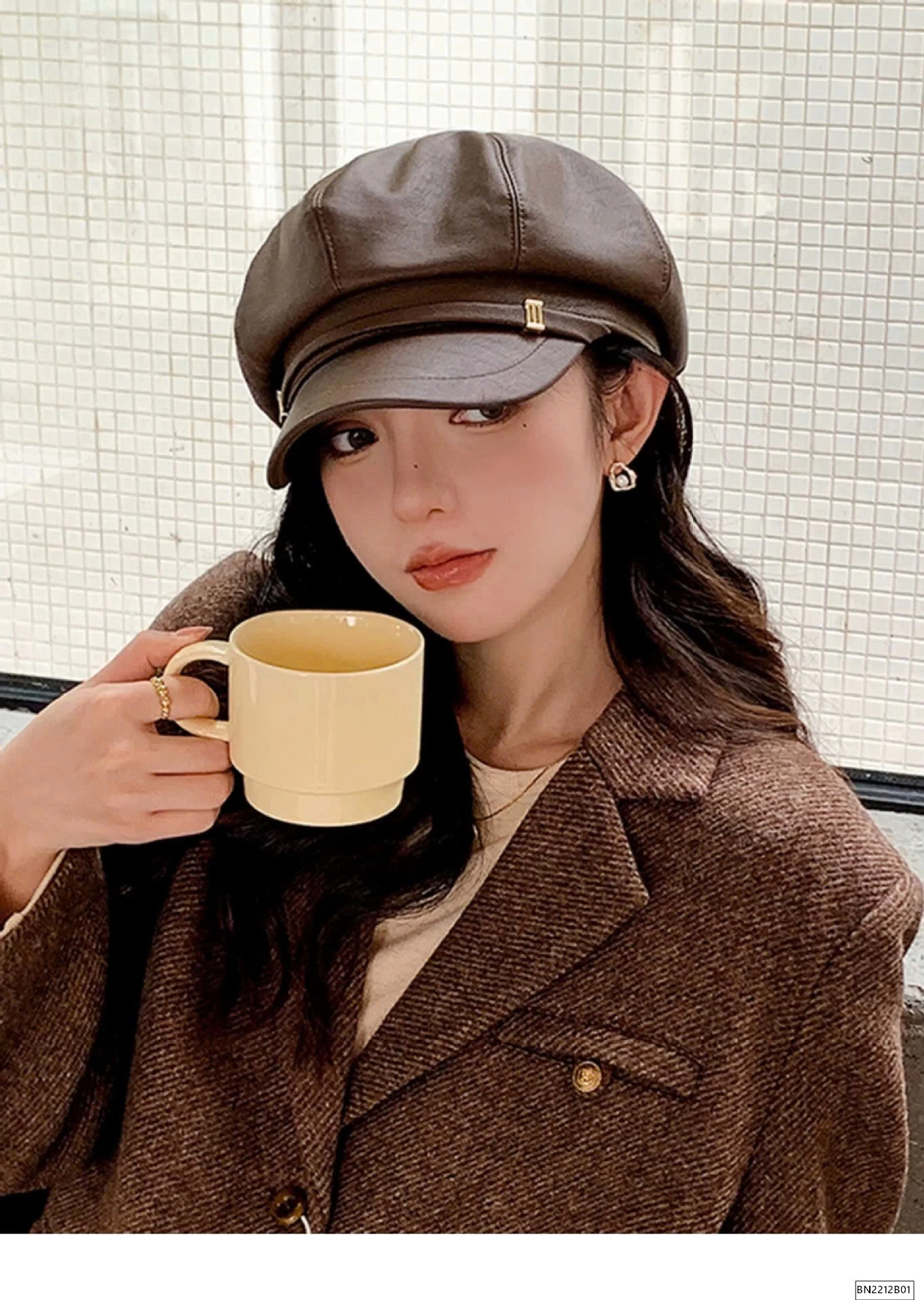 MŨ BERET DA FORM CỨNG