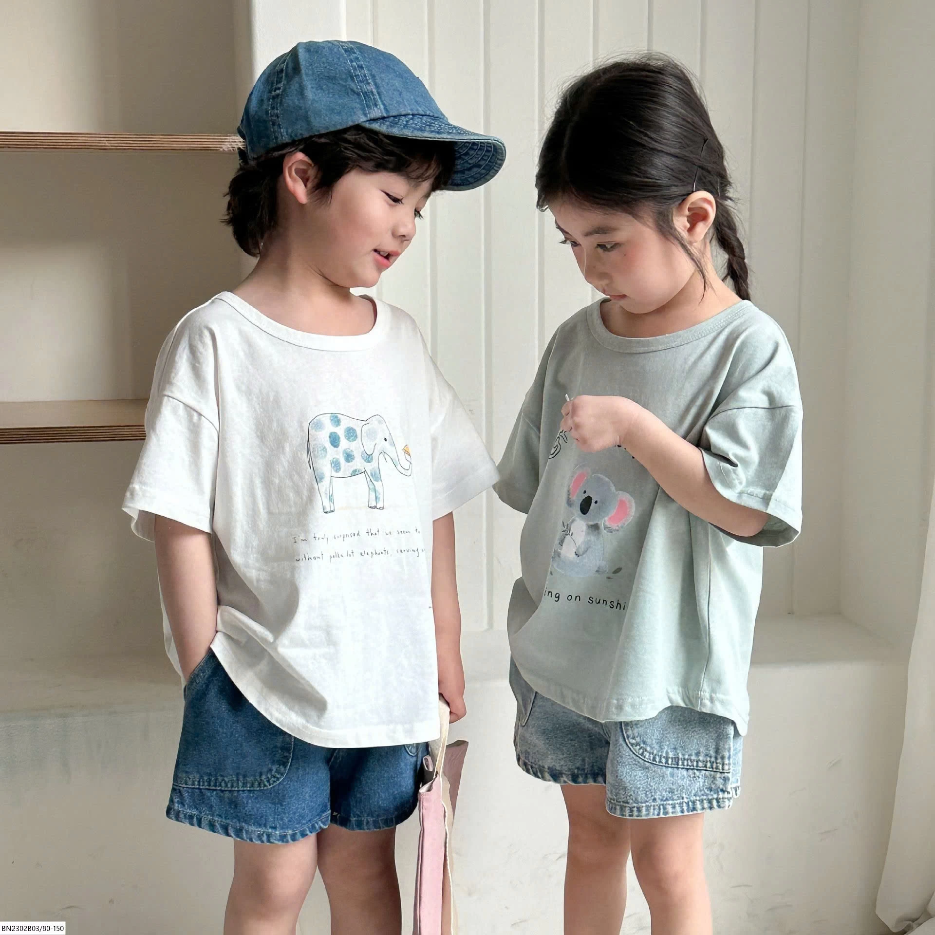 ÁO THUN HÈ HOẠT HÌNH BASIC