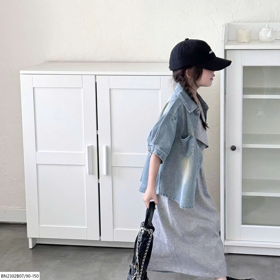 SƠ MI DENIM BẠC MÀU