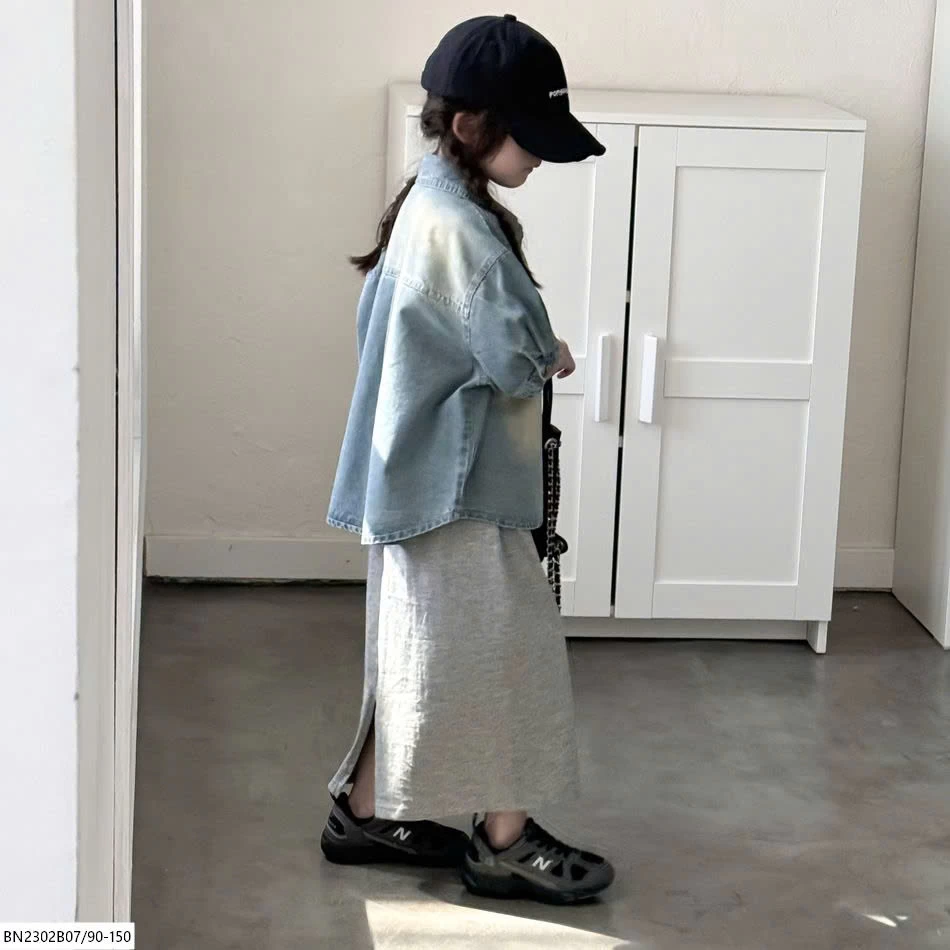 SƠ MI DENIM BẠC MÀU