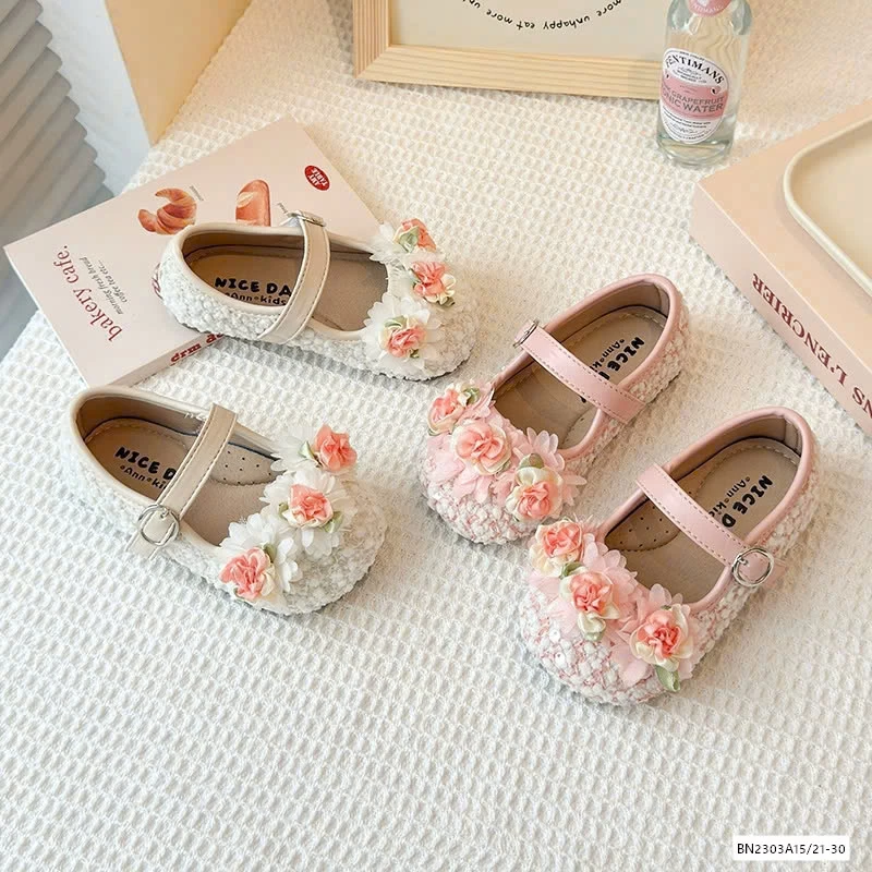 GIÀY BÚP BÊ HOA NỔI QUAI DÁN